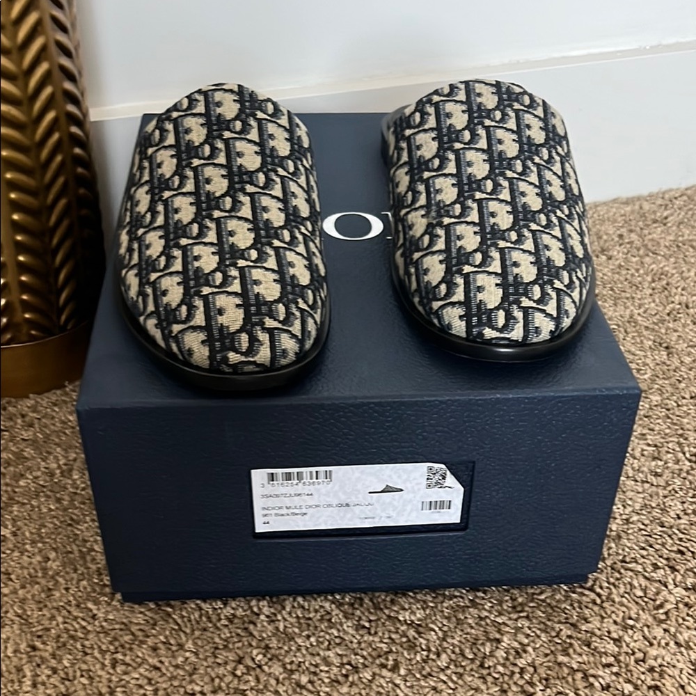 MEN Dior Monogram Slippers